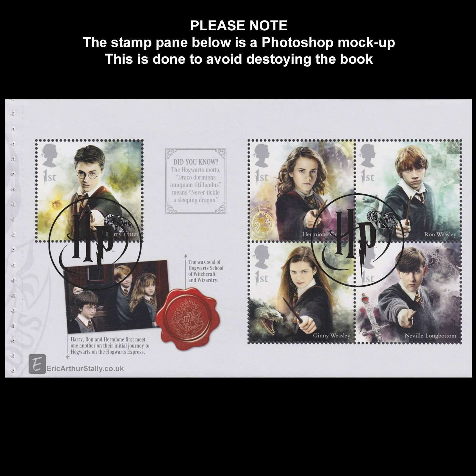 Royal Mail Harry Potter Prestige Briefmarkenbuch – 24 Seiten Mit Bildern & 15 Sonderbriefmarken